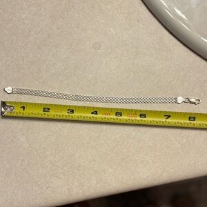Sterling Silver 925 Bismarck mesh 8” bracelet